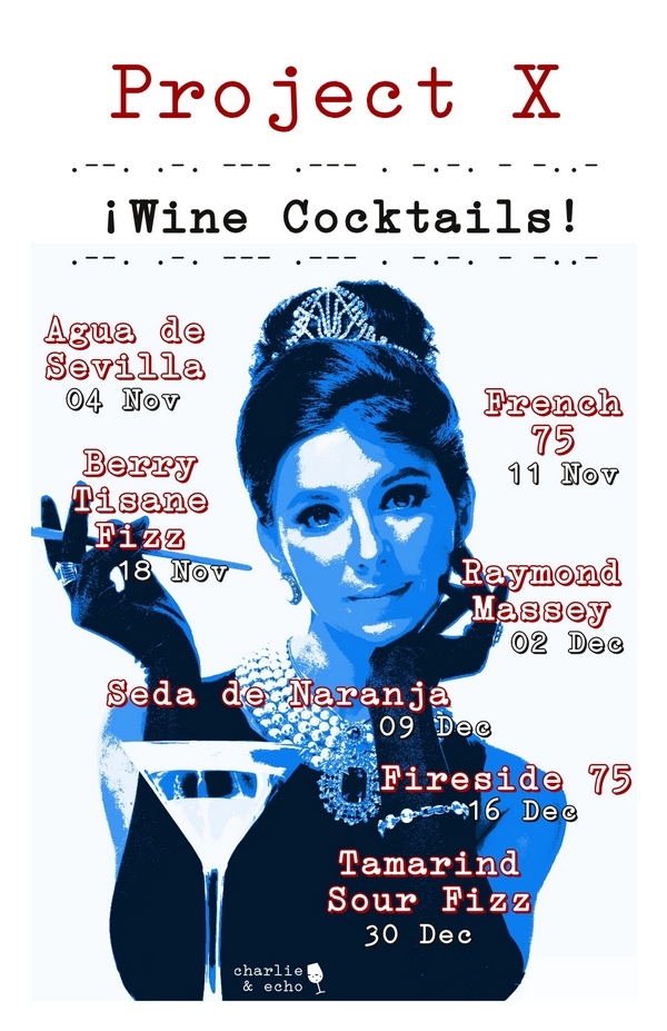 Project X. Wine Cocktails Poster