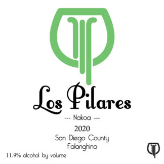 2020 Los Pilares "Nakoa" front label