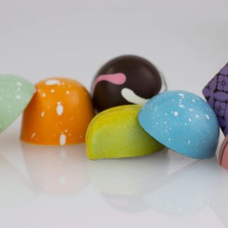 Colorful array of Dallmann chocolates