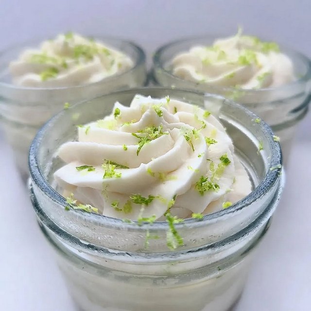 Three Key Lime Cheesecakes