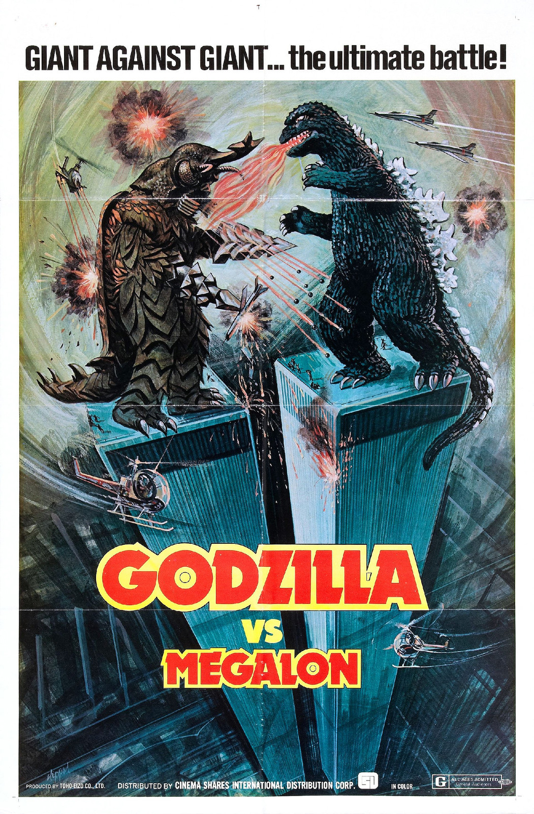Godzilla vs Megalon movie poster